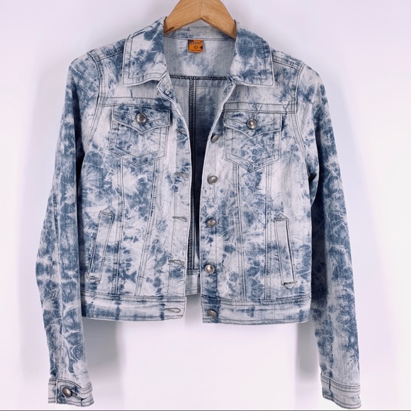 Nordstrom Jackets & Blazers - Nordstrom JouJou Acid Wash Bleached Denim Jacket